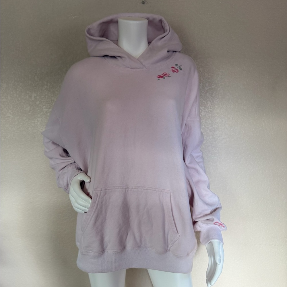 Hollister with Floral Embroidery Women’s Hoodie Size L